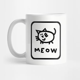 Self Portrait Cat Outline Mug